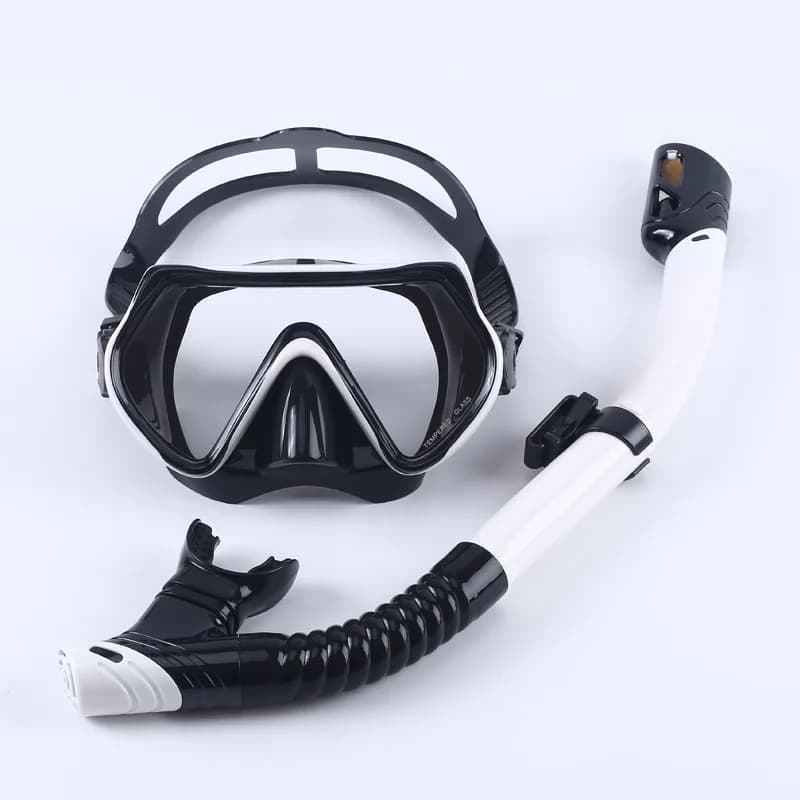 Diving Mask Snorkel Set For Adults Scuba Professional Panoramic Snorkeling Gear Swimming Training Snorkel Kit