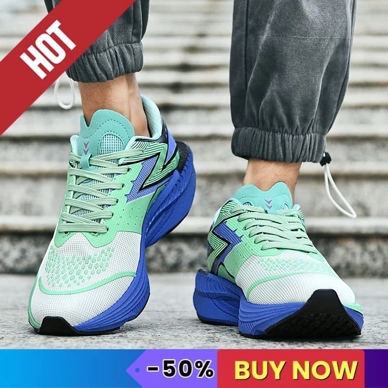Scarpe da corsa sportive Scarpe da ginnastica da uomo Maratona Leggere e traspiranti Comode scarpe da ginnastica atletiche antiscivolo da donna Walking AirCushion