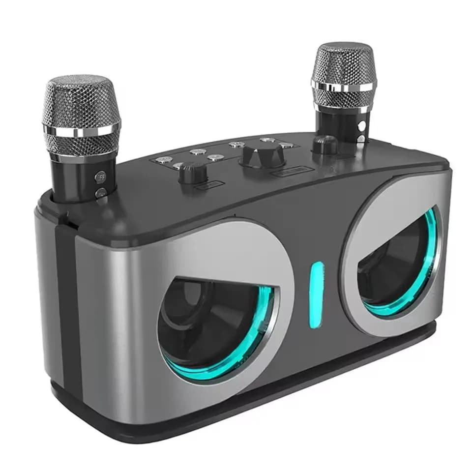 Altoparlante Bluetooth Portatile per Karaoke con Microfono, Subwoofer Potente, Cassa Audio, Bocina, Sound Box Musicale