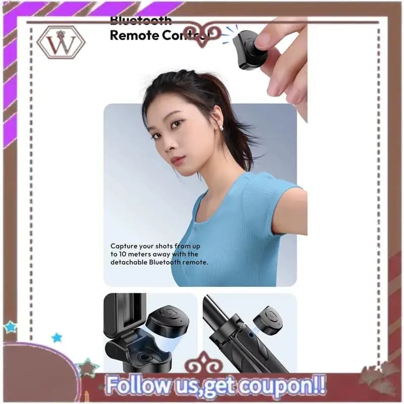 ABBG-New JJ03 Treppiede magnetico per telefono Wireless Phone Grip Selfie Stick Treppiede da tavolo per Iphone 16 15 14 13 Pro Pro Max