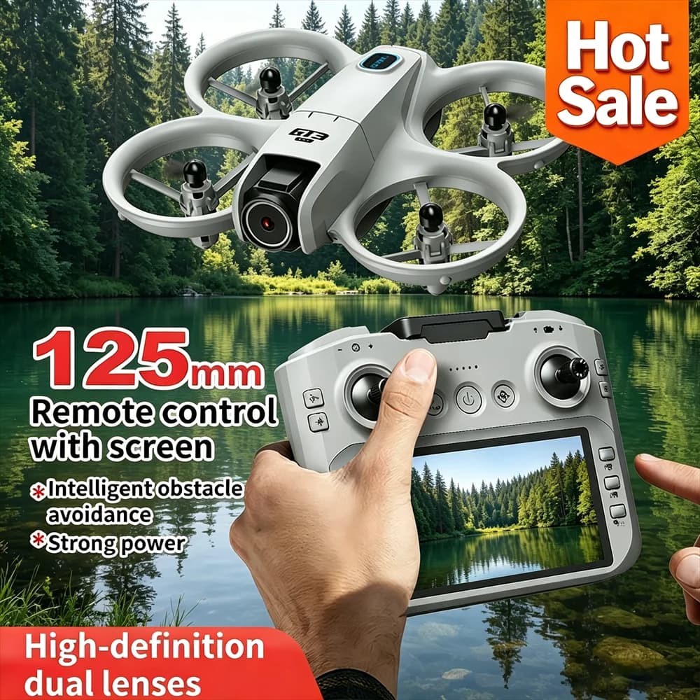 2026 NEW GT3MAX With 4.3"Screen Control Drones GPS 8K HD Dual Camera Brushless Motor Obstacle Avoidance RC Quadcopter Toys Gifts