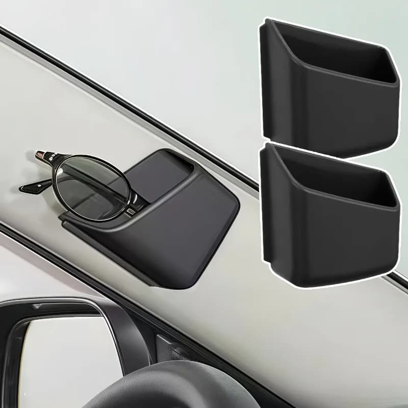 Elegant stand for glasses and car phone – Double section anti-slip design for sunglasses and smartphones, robust material, universally adaptable for SUV