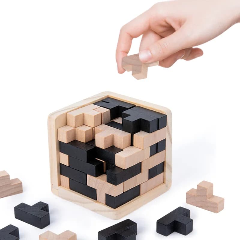 Blocco da costruzione Giocattolo in legno Decompressione Divertenti giocattoli Montessori in legno per bambini