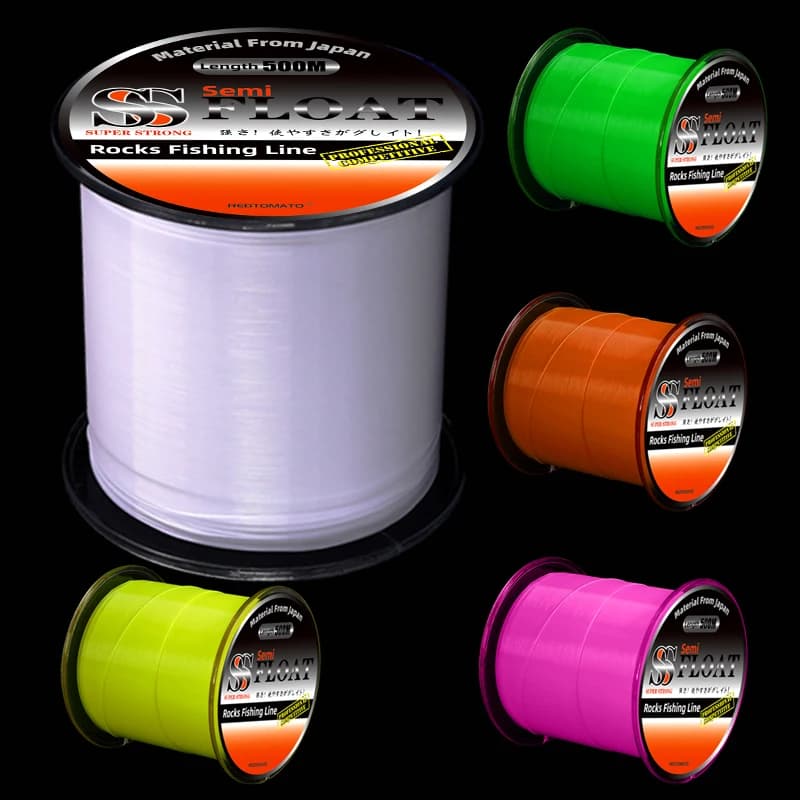 REDTOMATO Lenza da pesca in nylon monofilamento semiflutuante 500M Lenza da pesca alla deriva super resistente Accessori per la pesca con canna da richiamo in mare