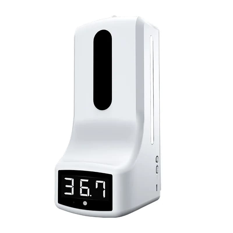 Dispenser automatico di sapone liquido K9, sensore intelligente, termometro a infrarossi digitale, vivavoce, senza contatto