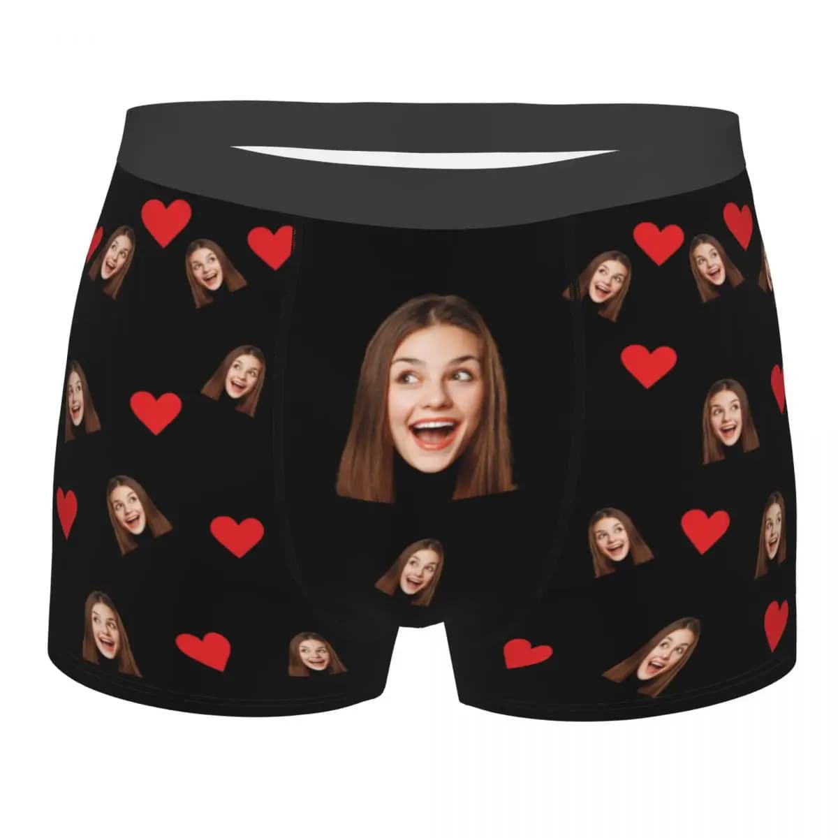 Regali di San Valentino Boxer divertenti personalizzati con faccia della moglie Intimo con stampa personalizzata per uomo Fidanzato per marito