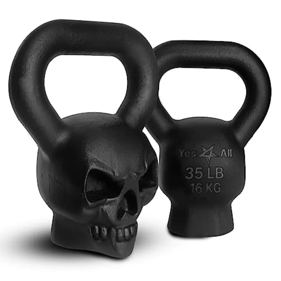 Kettlebell Multifunctional Special Shape Enhanced for Advanced Training, Solid Cast Iron with Powder Coating and Anti-Slip Grip for Force