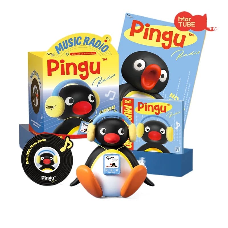 Altoparlante Bluetooth Mini Portatile Pingu, Riproduzione Musicale e Oscillazione della Testa, Decorazione da Scrivania, Regalo Creativo per Compleanno Bambini