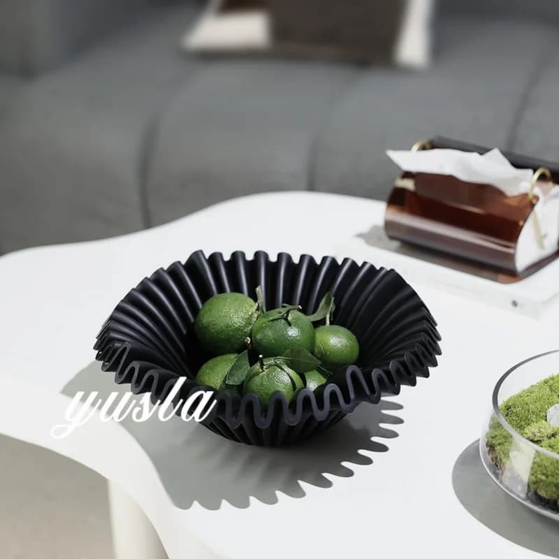Overseas cross-border dried fruit tray for living room, coffee table, dining room, model room, fruit bowl, simple decorative orn