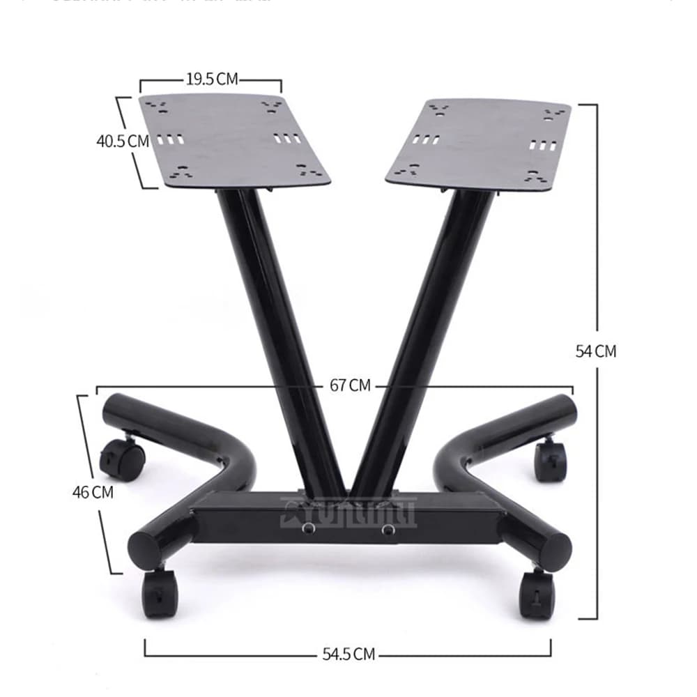 Adjustable V handlebar support in cast iron, mobile display for home fitness equipment, dedicated support for balance wheel restoration