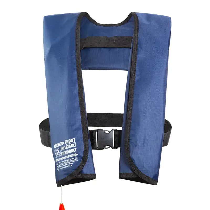 Giubbotto di salvataggio da pesca gonfiabile manuale automatico Giubbotto di galleggiamento da pesca leggero per barca professionale da uomo adulto portatile