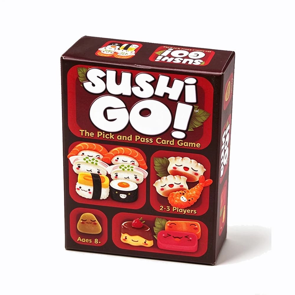 Sushi Go! & Sushi Go Party Card Game, The Pick and Pass Family Board Game, Fun Party Strategy Table Game Christmas Gift