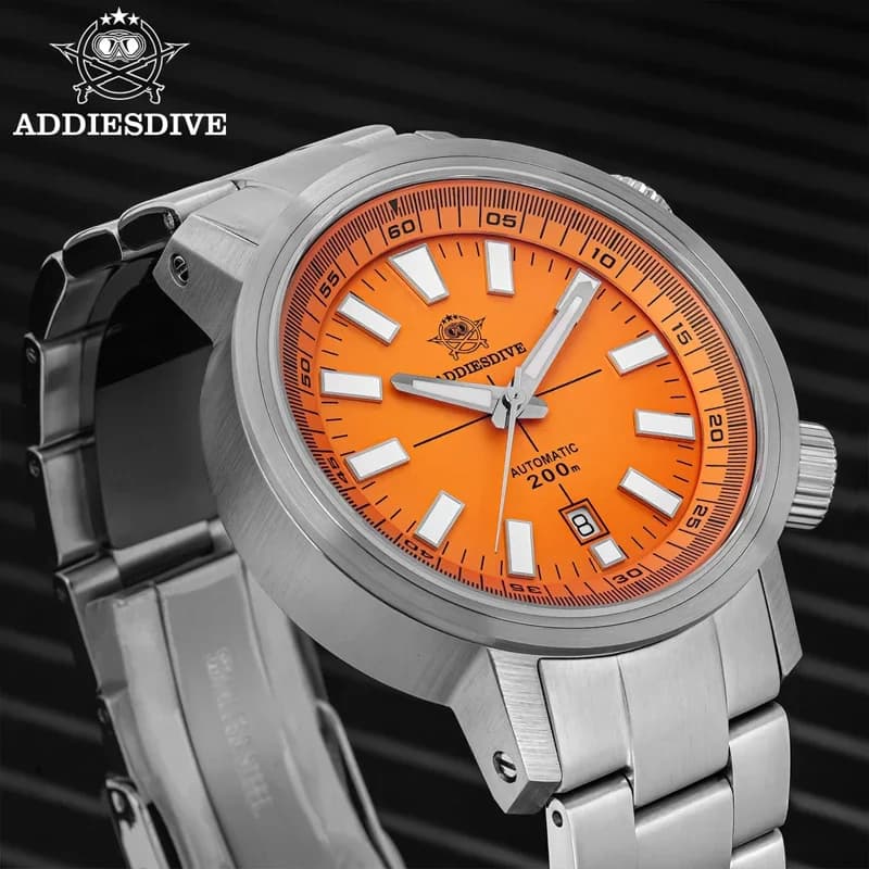ADDIESDIVE 42MM Automatic mechanical watch Janpan 8215 200m Diver BGW9 Men's watch with super bright sapphire grass