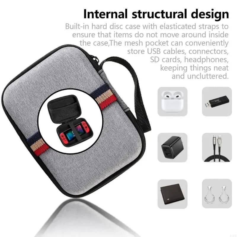 E1PF storage bag for Miyoo Mini+ RG35XX Plus RGB20S play console case with pocket bag
