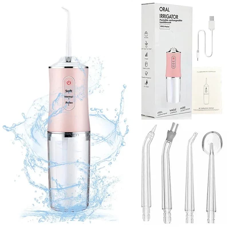 1200mah braces Combo Tonsil Stone Remover spare tip cleaning of teeth electric oral water Flosser dental