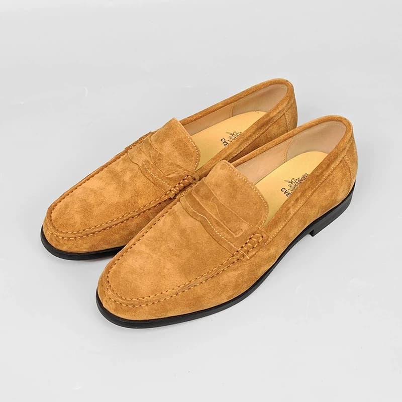 Mocassini da guida da uomo fatti a mano Scarpe Mocassini in pelle scamosciata Slip On Scarpe casual da uomo in vera pelle Calzature estive da ufficio