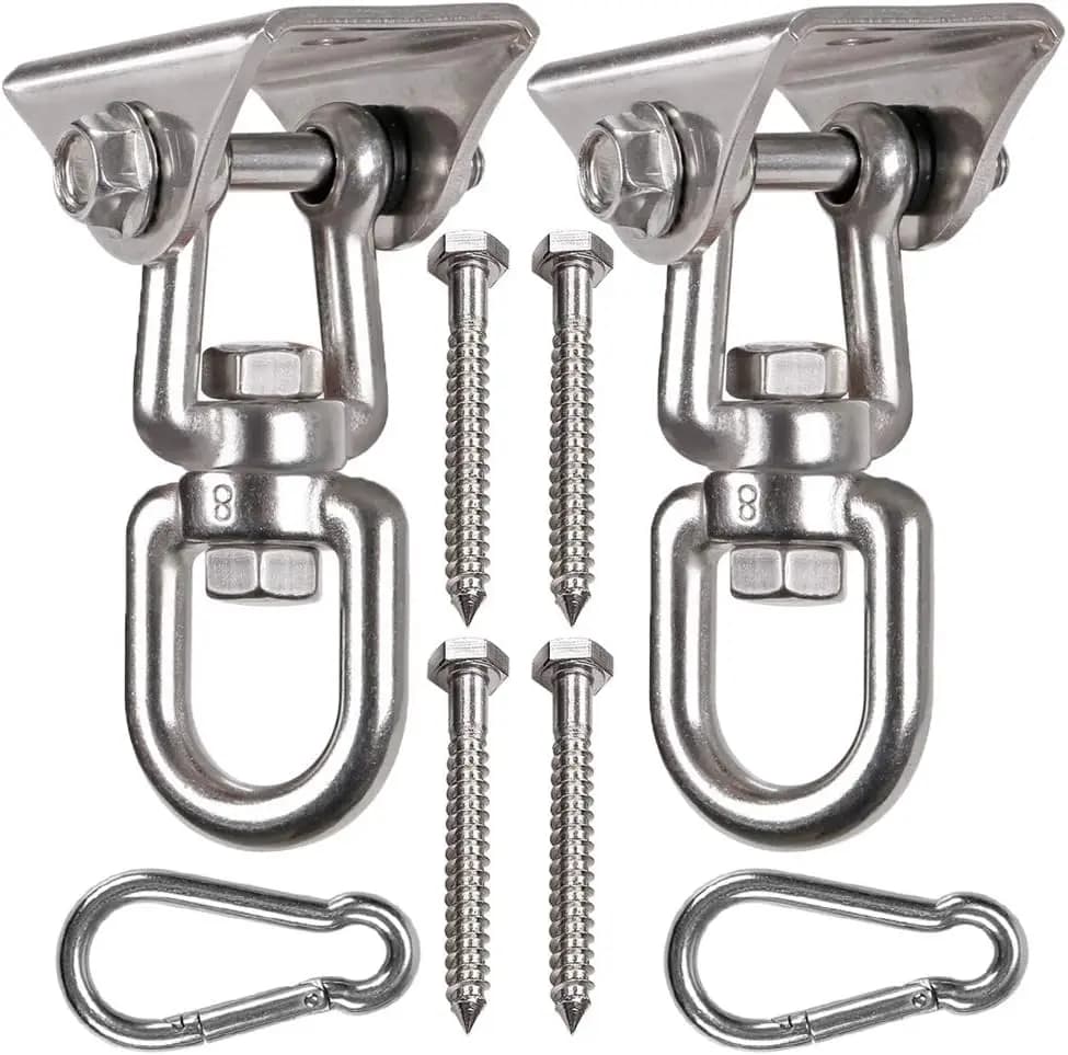 Resistant 360 ° Removable Hook, Stainless Steel Hook for Slitting Lift, Boxing Sack Hook, Cargo 1200 Libres