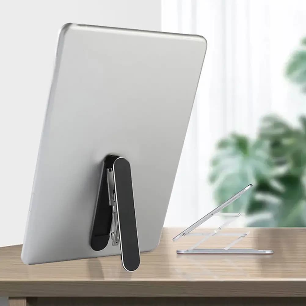 1Pcs Phone Stand Aluminum Alloy Folding Invisible Holder Adjustable Angle Stable Support for Desk Phone Tablet
