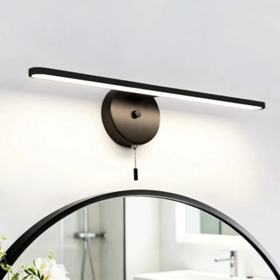Barra luminosa per specchio da bagno, applique da parete opaca sopra lo specchio, applique a scomparsa, luce per quadri 4000K 12W sotto lo specchio