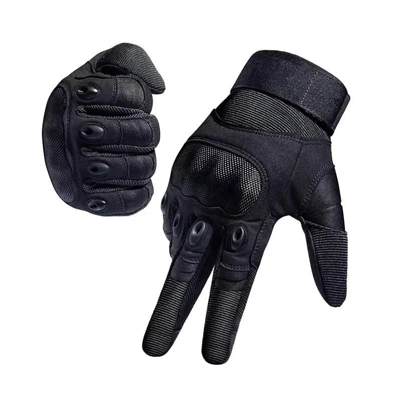 Guanti tattici da uomo con dita intere, compatibili con touchscreen, protezione dura delle nocche per moto militare Airsoft Paintball
