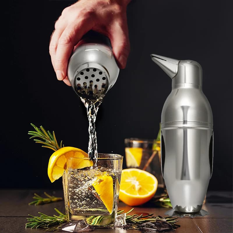 Shaker per cocktail da 500 ml, strumenti da bar per shaker da bar in acciaio inossidabile, mixer per vino Martini Boston Shaker per barista, bevande, feste, bar