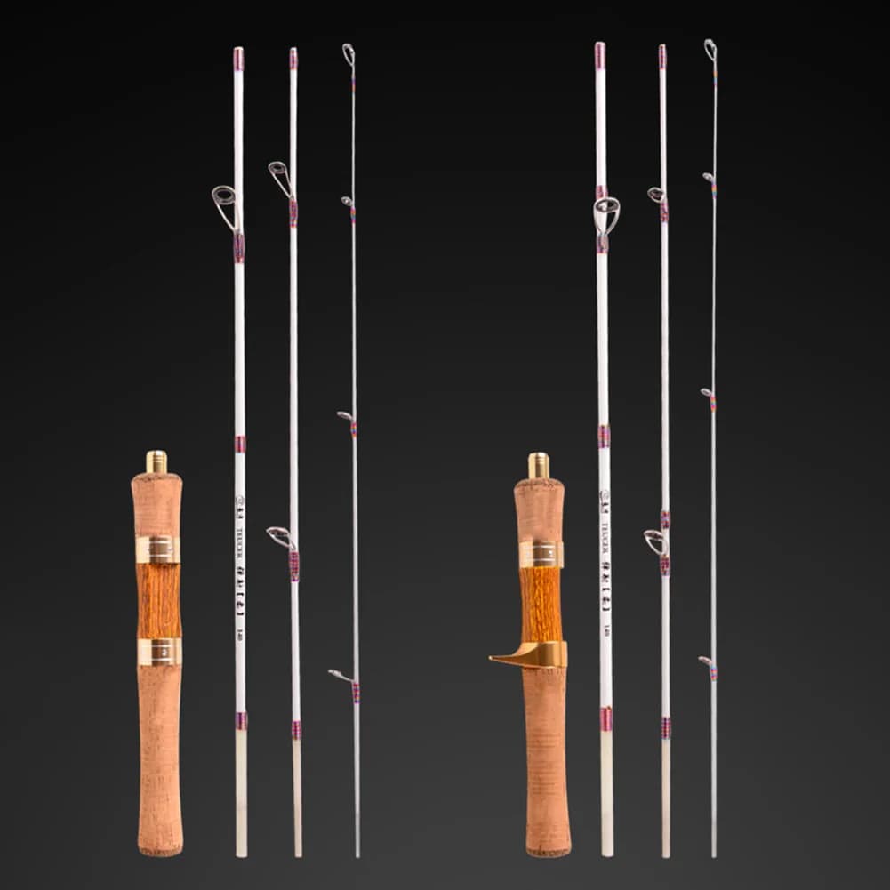 Canna da Pesca Telescopica Morbida, Mini Canna da Pesca Rotante Portatile Ultra-leggera, Accessori per Pesca in Acqua Dolce e Torrenti