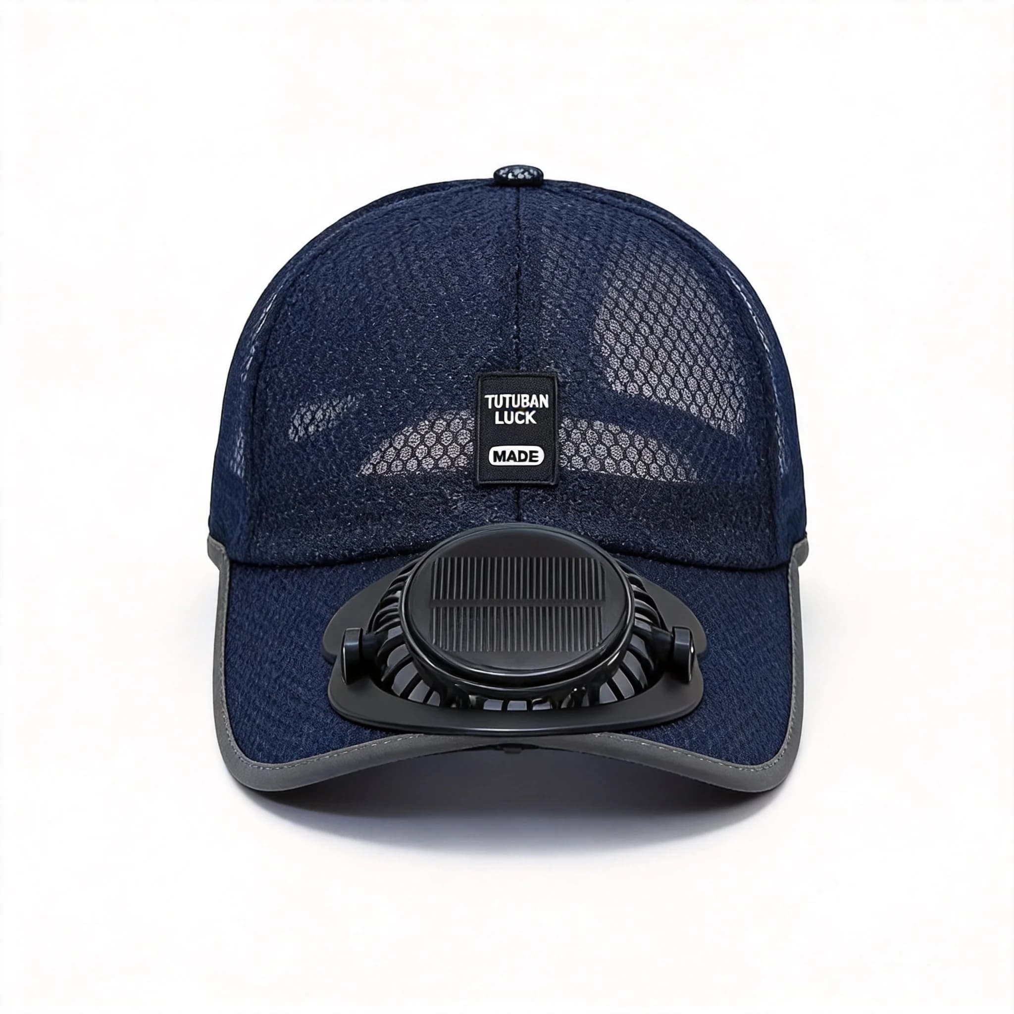 Solar Power Charging Fan Baseball Cap 100% Cotton Breathable Mesh Unisex Summer Uv Protection Sun Hat For Fishing Hiking Outdoor