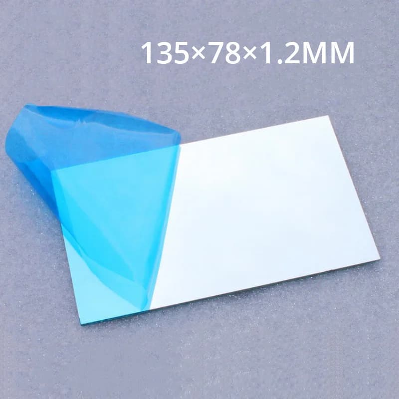 1pc 135X78X1.2mm Mini Proiettore Superficie Frontale Riflettore Proiettore Specchio Accessori FAI DA TE Lente Ad Alta Riflessione