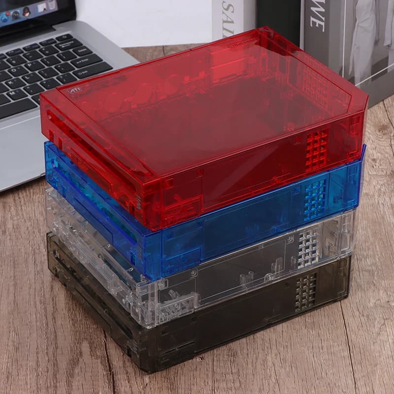 【C】1Pc Plastic Full Case Cover For Wii Game Console Housing Shell With Buttons Transparent Housing Shell Case