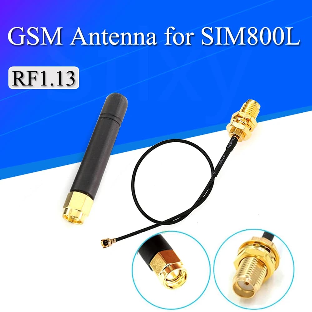 GSM 3dBi WiFi Antenna GSM Antenna SMA router wireless femmina + 15CM PCI U.FL IPX a femmina cavo a spirale SIM800L SIM800C GPRS