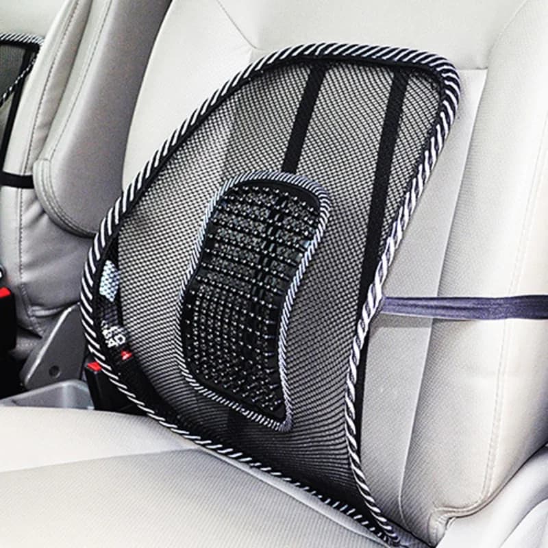 Cuscino per auto in rete Supporto per schienale per sedia Massaggio Camion Cuscino per ufficio Seggiolino per auto Pollow Forniture per interni per auto Schienale lombare in rilievo