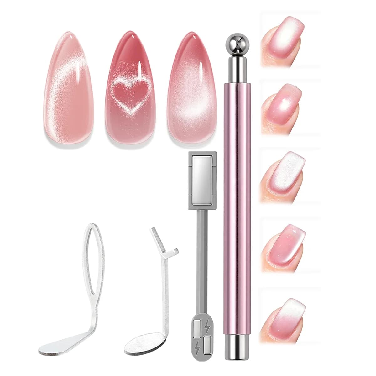 4pcs Cat Eye Nail Magnet Tool Magnetic Nail Art Pen for Gel Polish UV LED Nail Design Manicure DIY Accessories