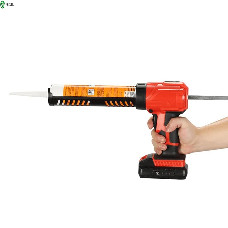 Pistola a cartuccia wireless multifunzione Calore Hot Melt 7000 giri/min Pressione elettrica Colla per cucire Cuciture Pistola per colla sigillante con batteria