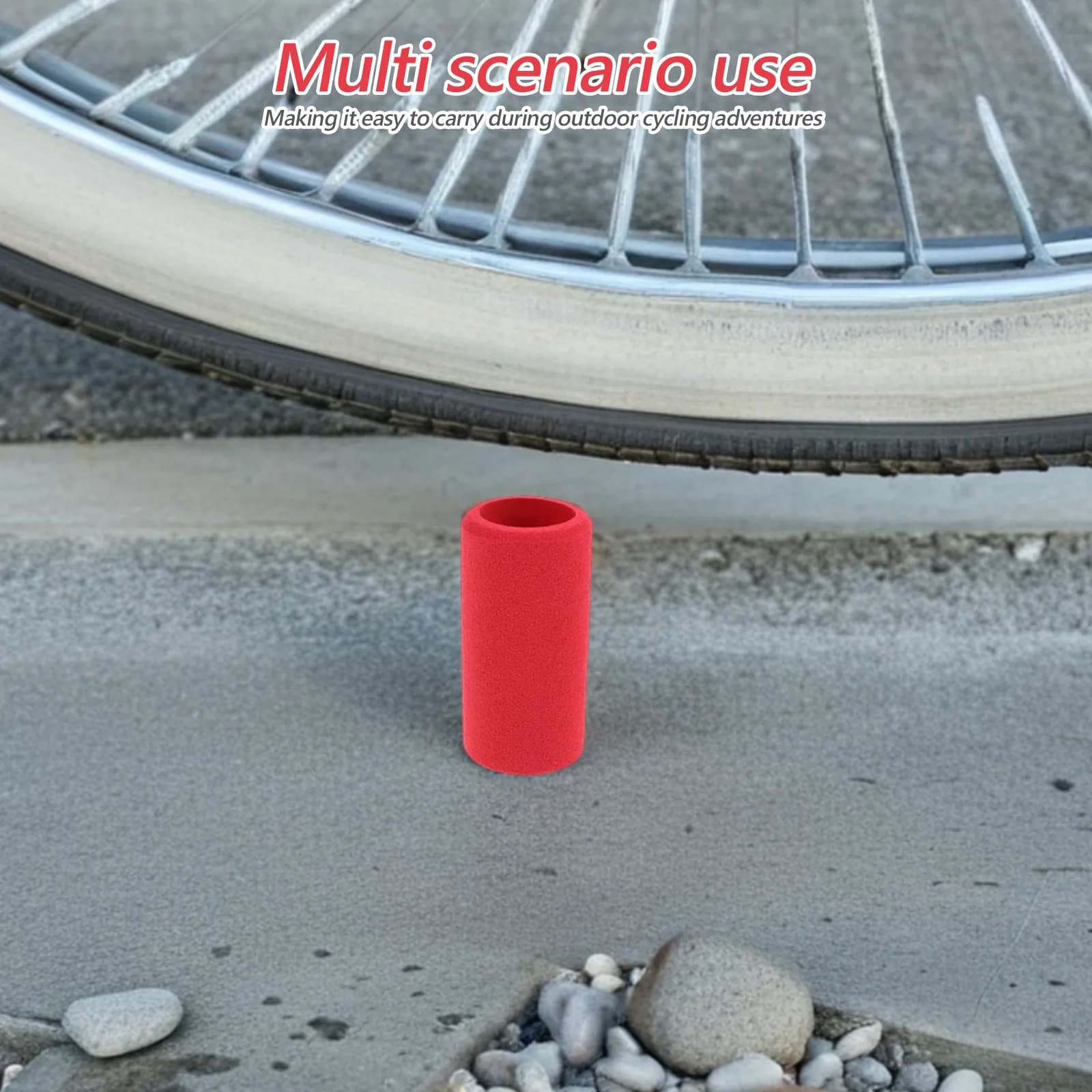 Copertura Protettiva in Spugna per Gonfiatore Bici, Guaina per Testa del Cilindro, Resistente, Morbida e Affidabile, Copertura per Pompa da Bici per Esterni