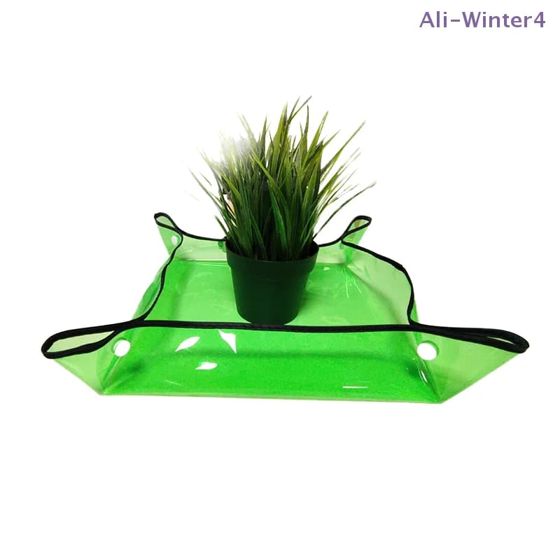 oWinter4oAccessories for Home Gardening, Planting Mats, Vase Mats, Folding Garden Jars, Reusable Waterproof Carpets for transplantation