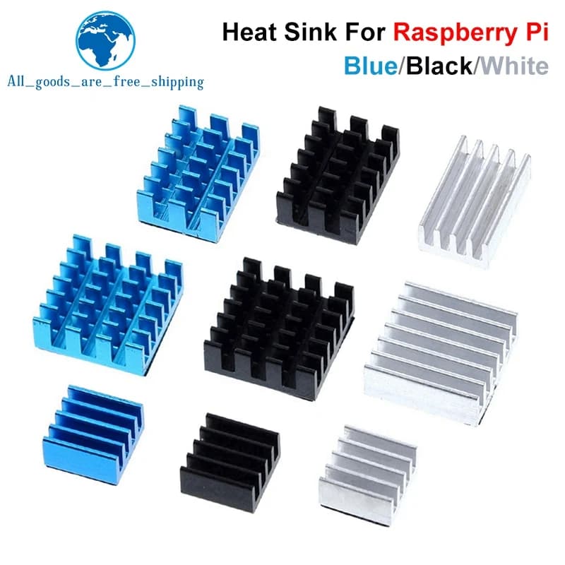 TZT For Raspberry Pi 4 Heat Sink Raspberry Pi 4B Heat Sink Aluminum Radiator Cooling Kit Cooling Device for Raspberry Pi 4 Model B