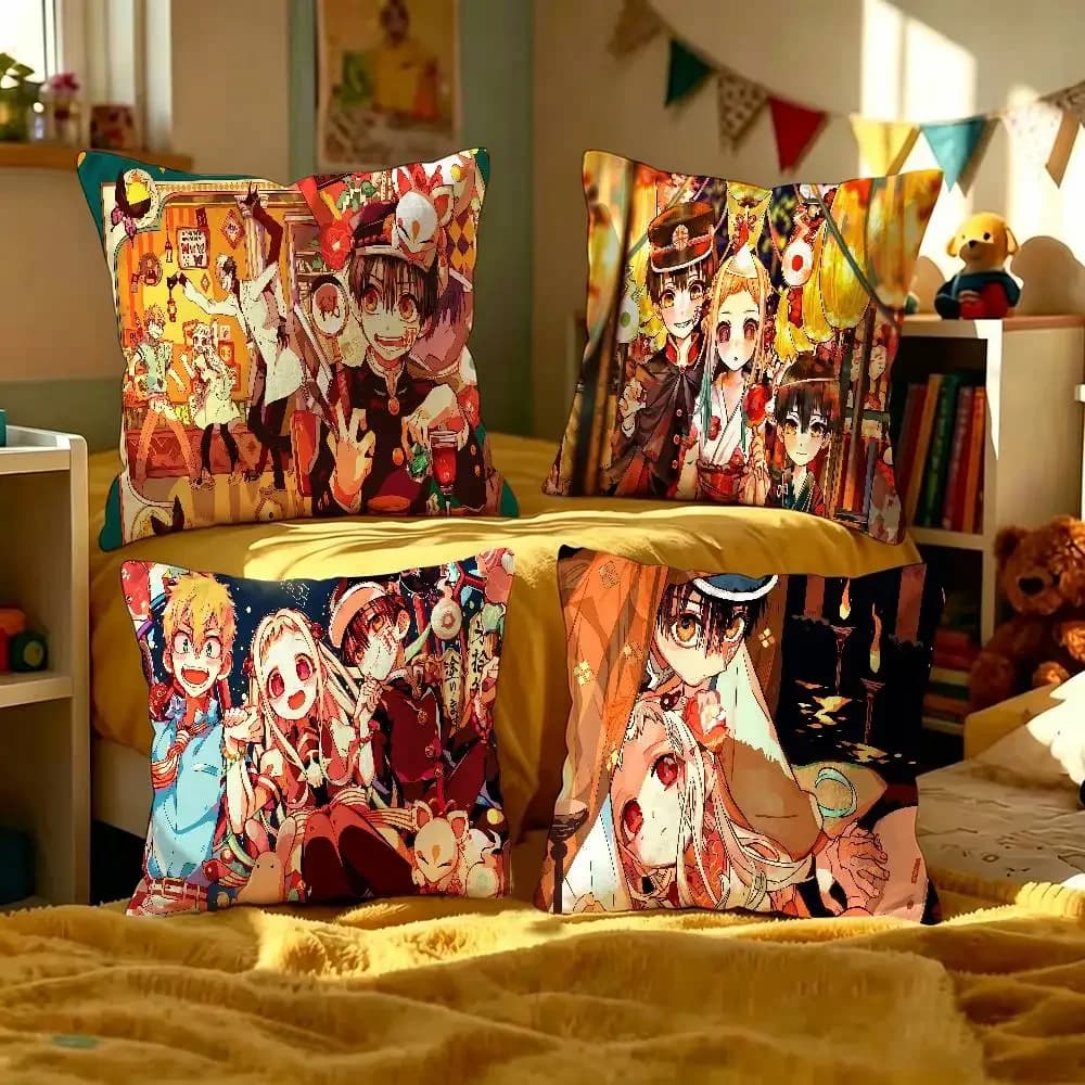 Toilet Bound Hanako Kun Pillow Anime Pillow Sofa Bed Head Pillow Cover Cushion Cover 45x45 Cm Fashion