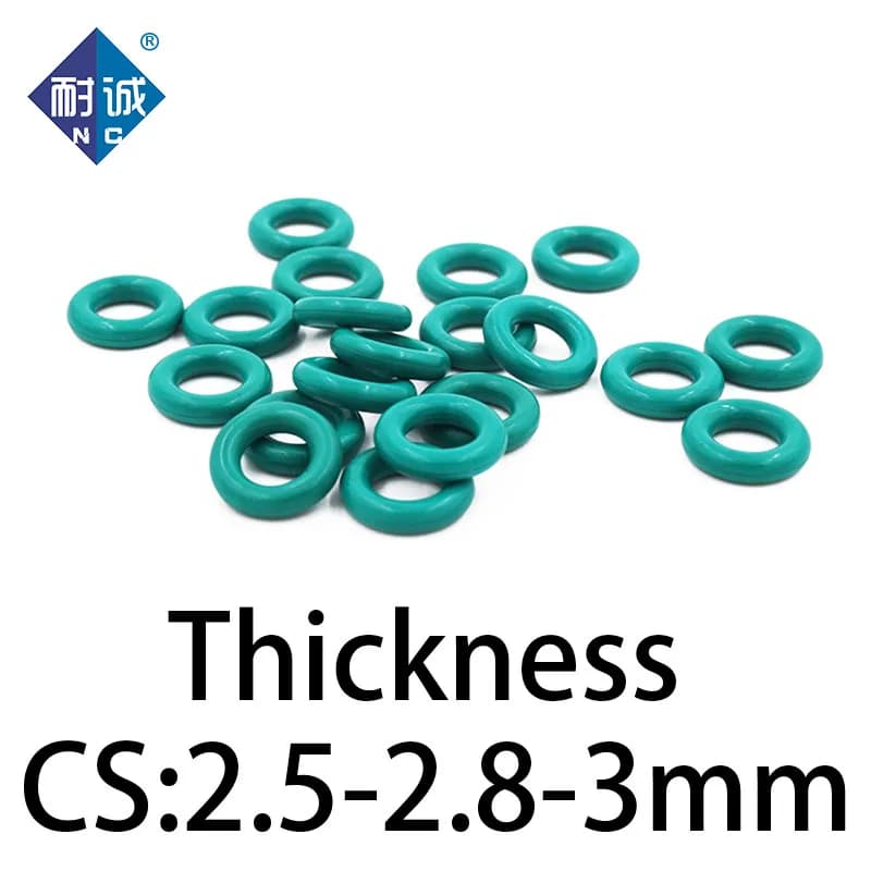 O-ring thickness 2.5/2.8/3mm CS fluororubber FKM sealing temperature resistant gasket rubber ring complete in specifications