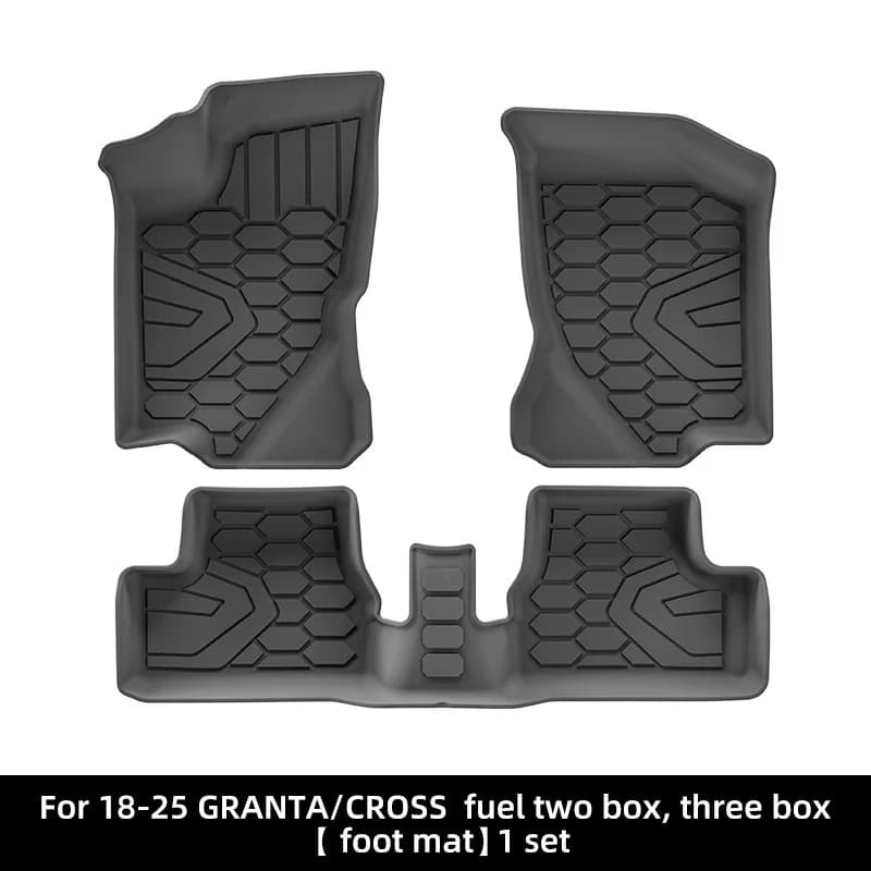 Tappetini Auto 3D in TPE per LADA GRANTA CROSS 2018-2025, Tappeti Impermeabili Antiscivolo per Auto a Due/Tre Volumi