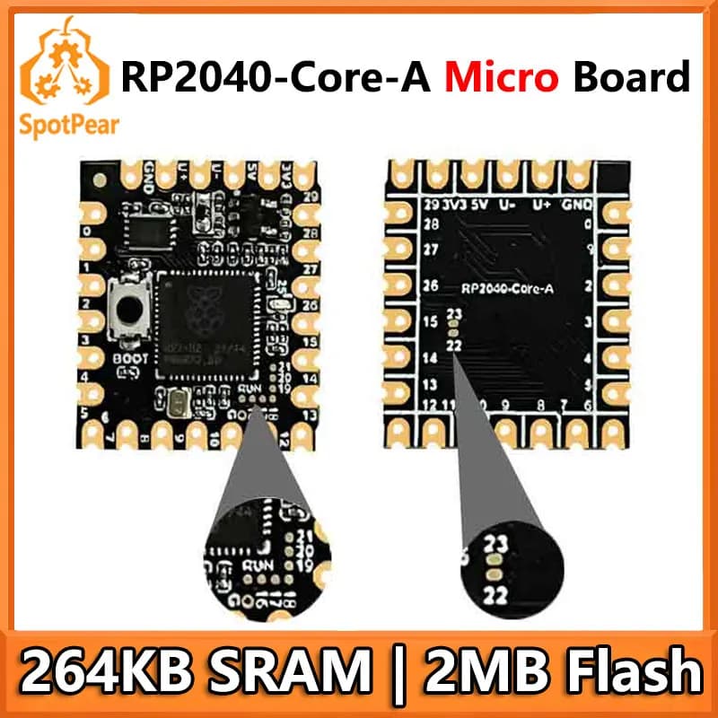 Raspberry Pi Pico RP2040 development card based on the official dual-core RP2040 processor