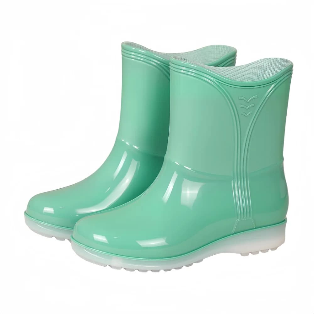 Mid-calf Women Rain Boots Waterproof Wear-resistant Garden Rubber Boots Durable Non-slip Water Shoes For Outdoors,Kitchen,Work