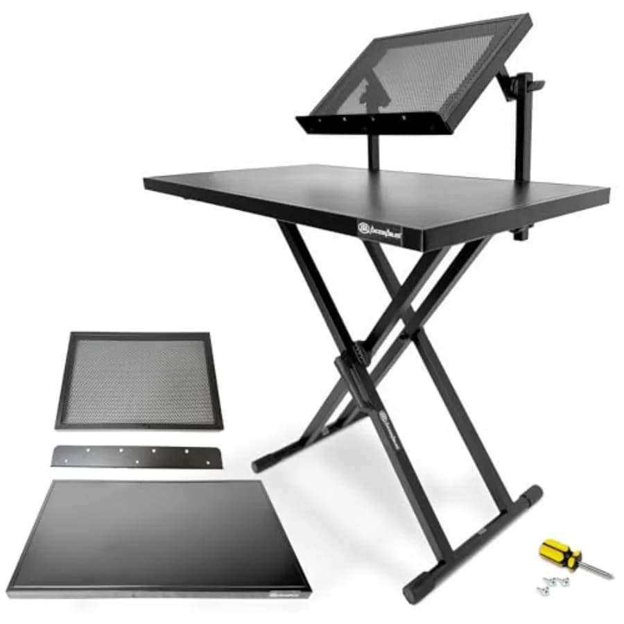 Two Level AxcessAbles Support for DJ, Two Level Keyboard Support for Spartiti and Tablet, Laptop and DJ Controller