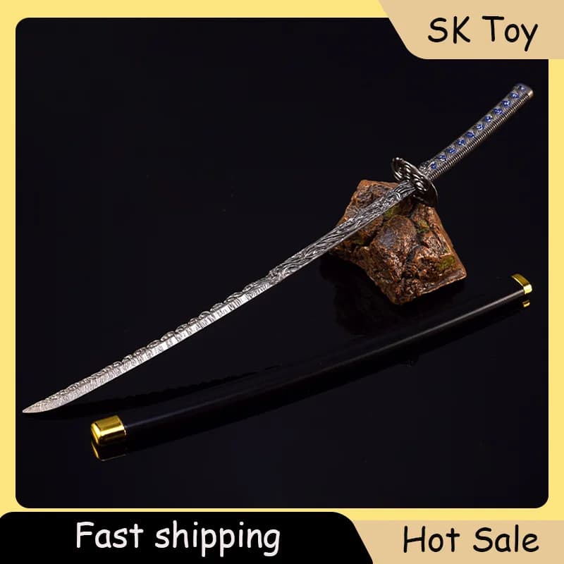 26 cm Starshadow Lama Anello ER Gioco Giocattolo Spada Ornamenti da tavolo Katana Tutto in metallo Modello Collezione di regali Confezione regalo opzionale Edizione