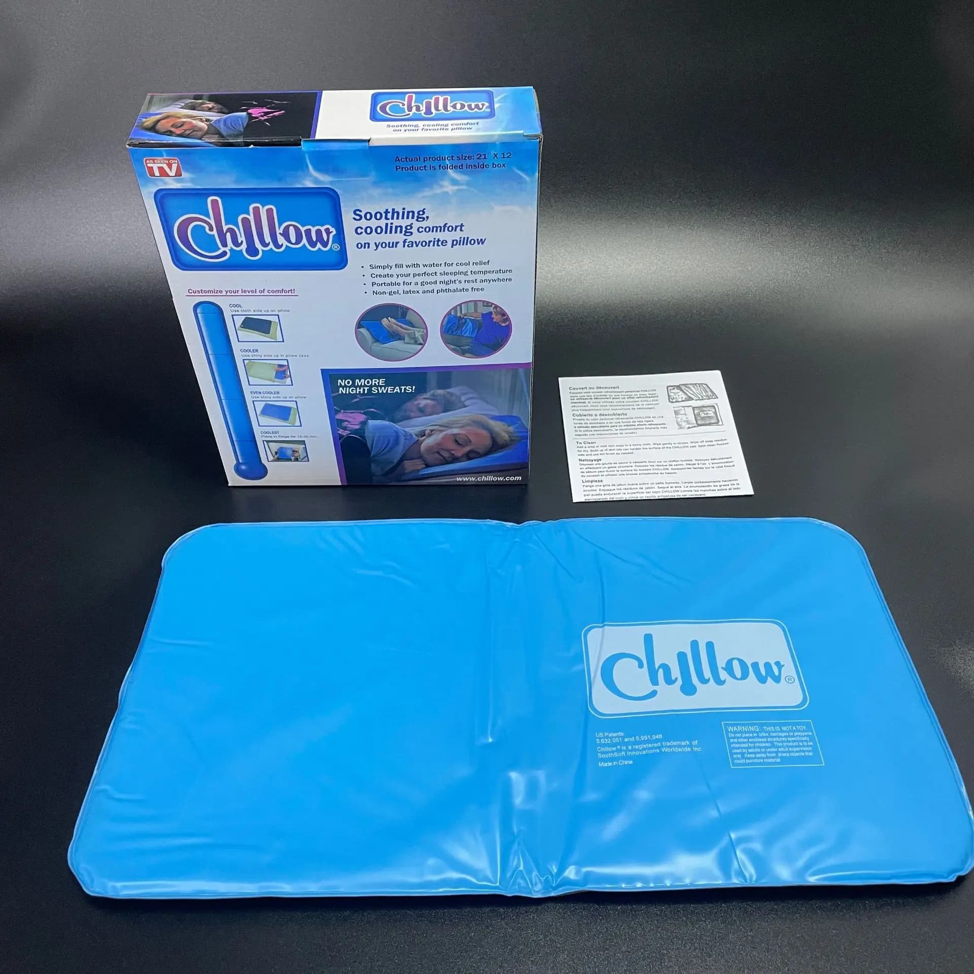 Cuscino per il ghiaccio rinfrescante estivo - Tappetino per letto fresco per rilassare i muscoli Aiuta a dormire e un comodo cuscino per il sonno da viaggio/ufficio