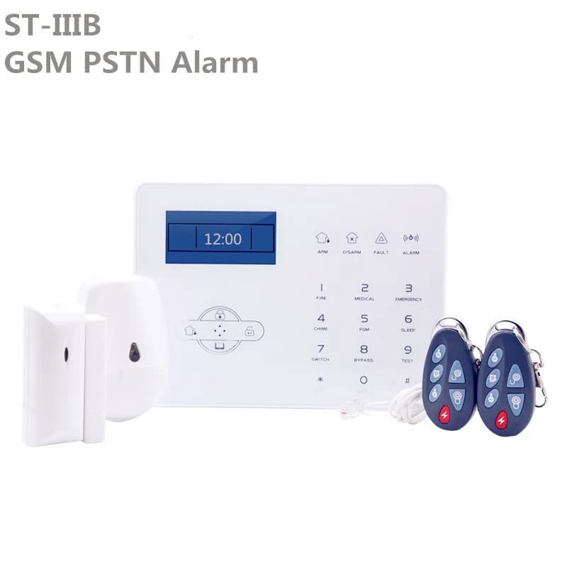 Sistema di Allarme Focus ST-IIIB con Voce in Inglese, Doppia Rete PSTN/GSM, Sistema di Sicurezza Domestica con Controllo WebIE PC e App