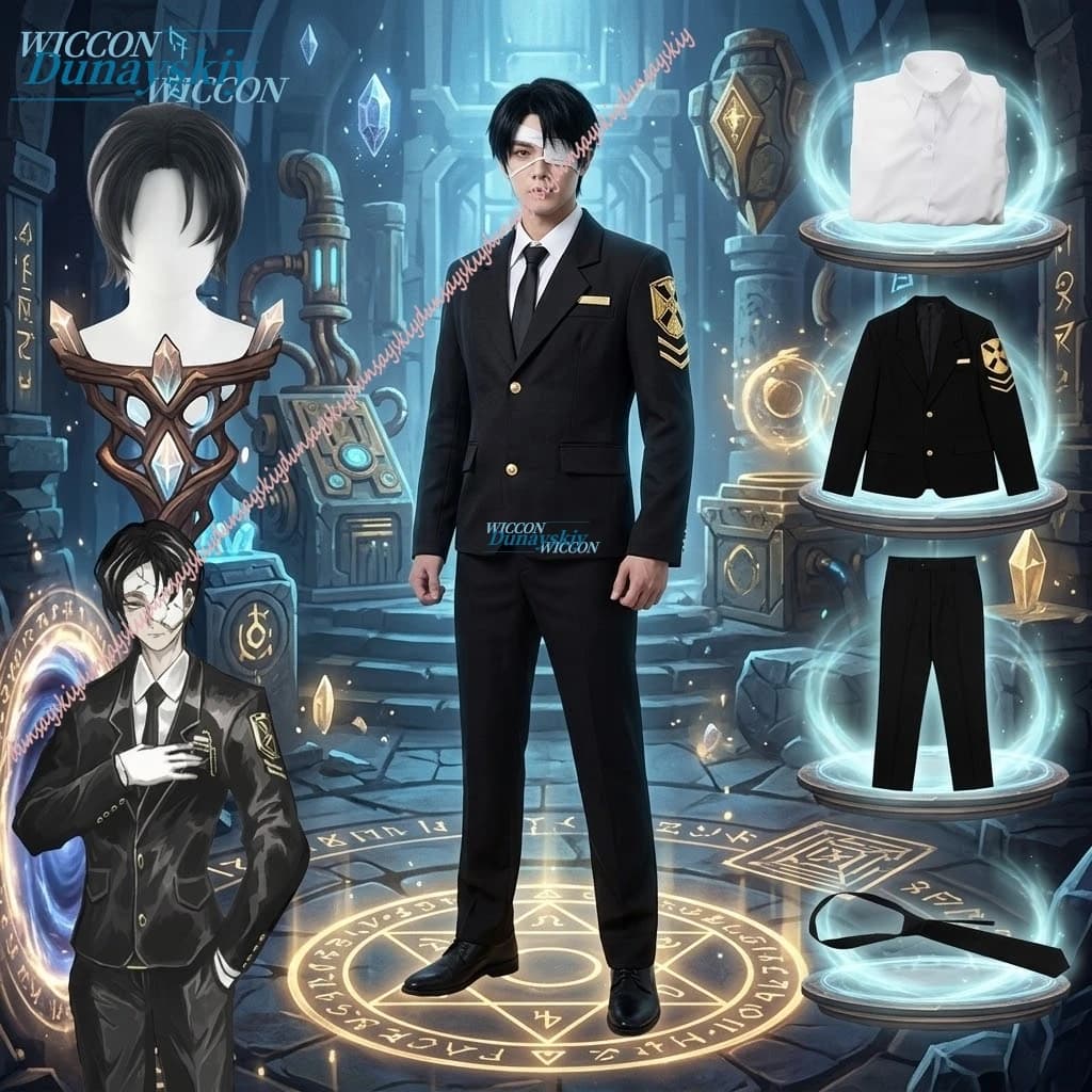 Maschera Nera per Feste e Carnevale, Costume da Demone Vintage per Cosplay, Limbus Company, Rien, Beelzebub, Indeex Finger, Patriarch