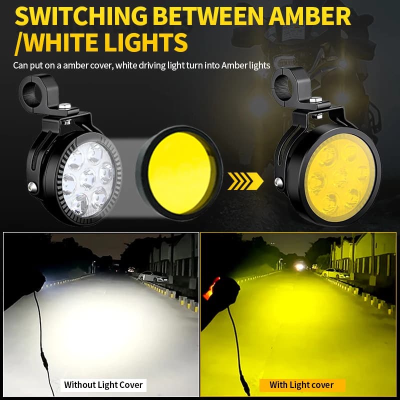 1 Set Universal Motorcycles Headlight LED Fog Light Spotlights UTV ATV Car for Moto Guzzi V85 TT/V85 TT Travel E5/V100 Mandello