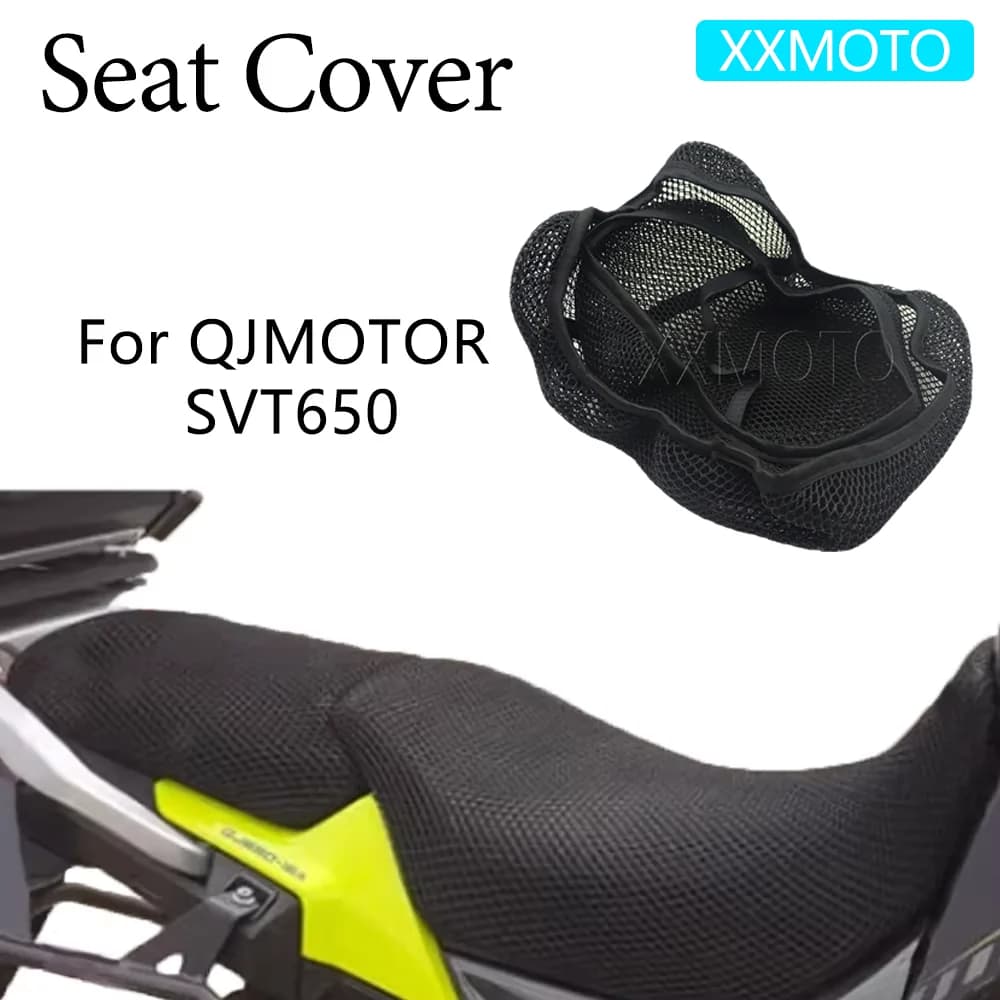 Per QJMOTOR SVT650 SVT 650 stv650 Coprisedile per moto Isolamento termico Tessuto a rete 3D Traspirante Cuscino di protezione antiscivolo