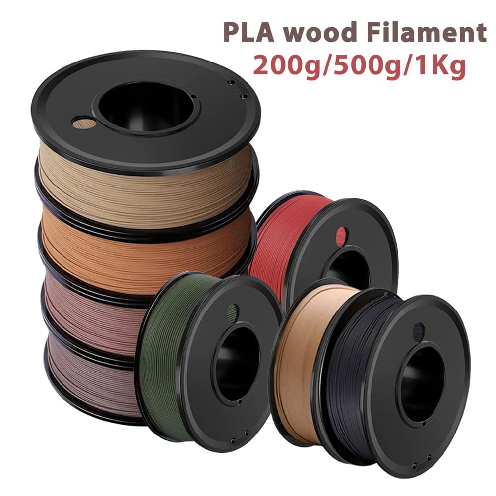 200g 500g 1Kg 3D Printer PLA Cherry Wood Filament 1.75mm Sandalwood 3D Printing Materials Pla Walnut Cherry Wood Red Teak