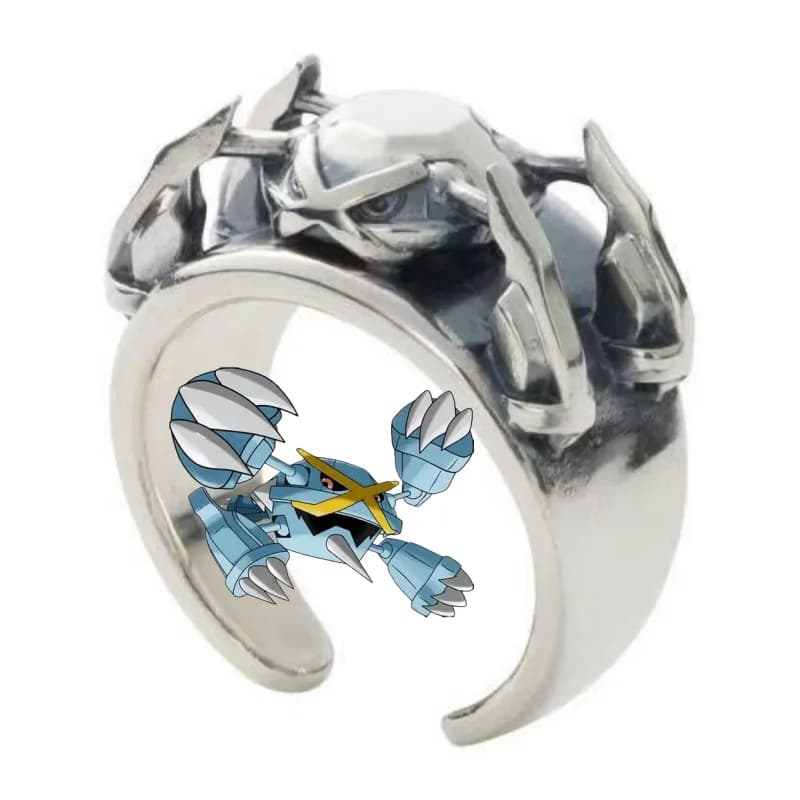 Pokemon Metagross Dratini Chien-Pao Gengar Bulbasaur Couple Ring High-end Accessories Anime Fashion Cartoon Niche Holiday Gift